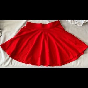BNWT Red Circle/Skater Skirt